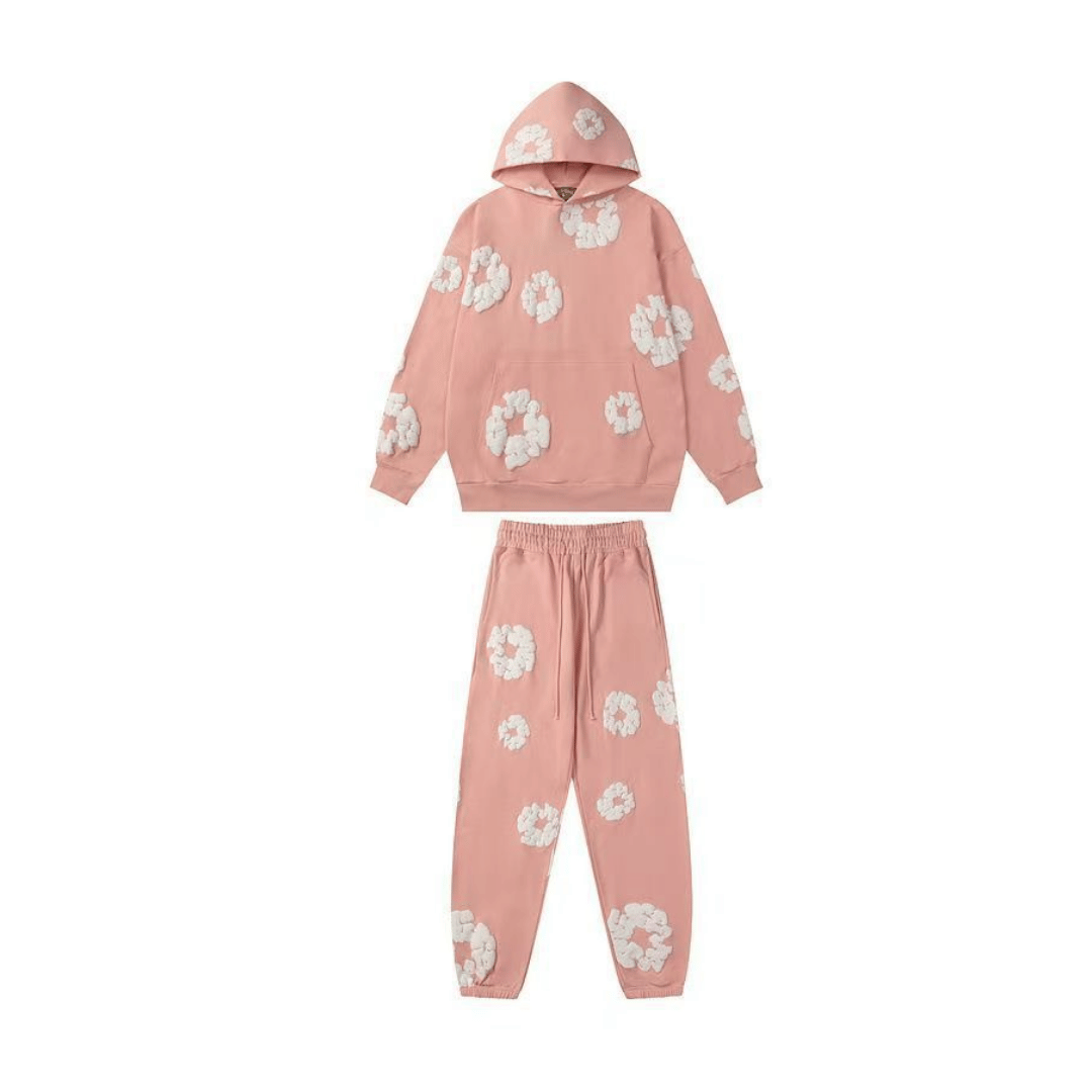 CONJUNTO LARGO CON CAPUCHA DENIM TEARS - ROSA