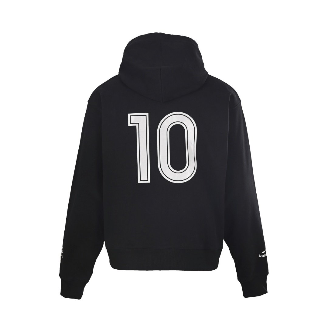 SUDADERA CON CAPUCHA BALENCIAGA - NEGRO - Imagen 2