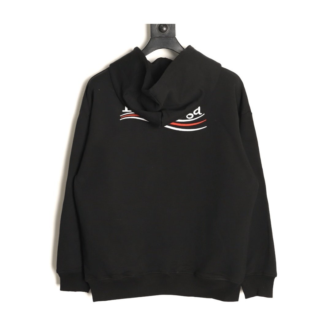 SUDADERA CON CAPUCHA BALENCIAGA - NEGRO - Imagen 2